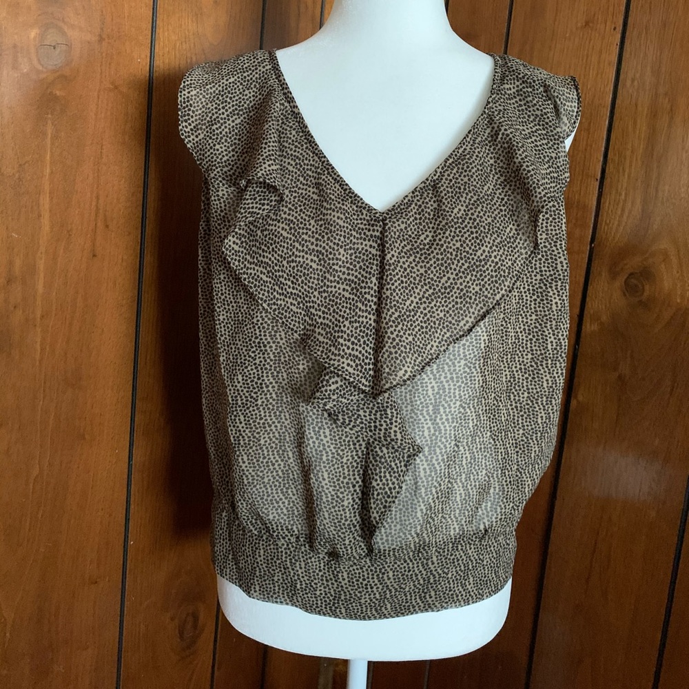 Cheetah print blouse